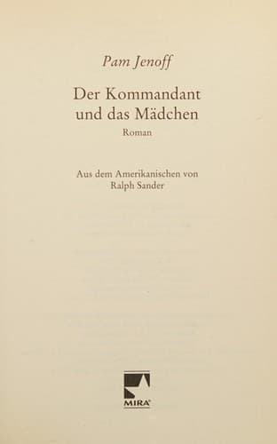 Portada de Der Kommandant und das Mädchen