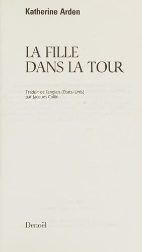 Portada de La fille dans la tour