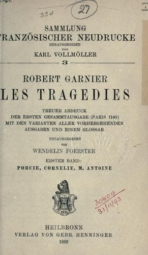 Portada de Les tragédies