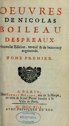 Portada de Oeuvres