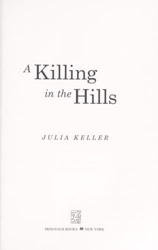 Portada de A killing in the hills