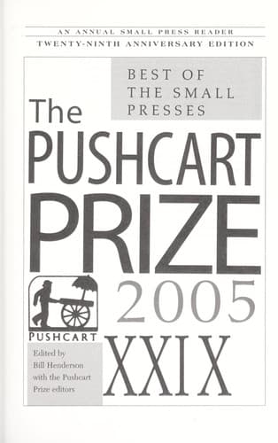 Portada de Pushcart Prize XXIX, 2005