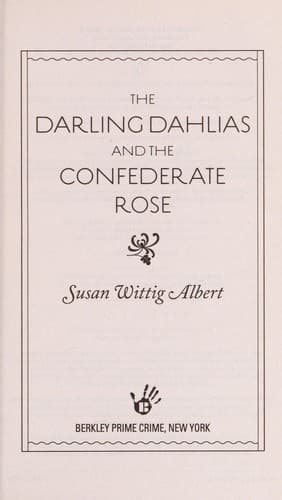 Portada de The Darling Dahlias and the Confederate rose