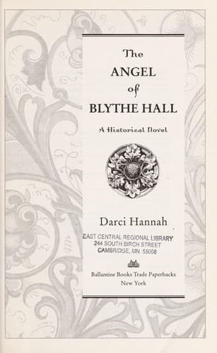 Portada de The angel of Blythe Hall