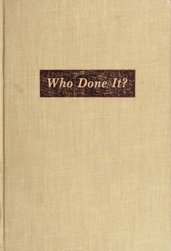 Portada de Who done it?
