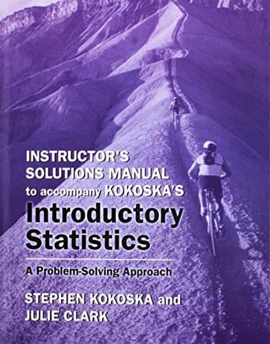 Portada de Instructor's Solutions Manual to Accompany Kokoska's Introductory Statistics
