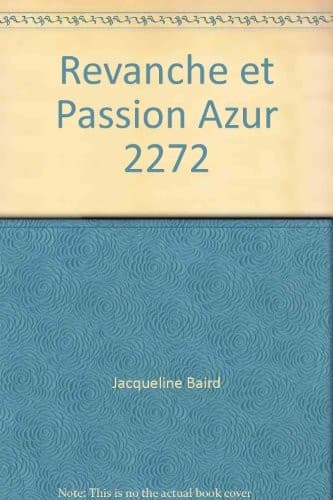Portada de Revanche et passion