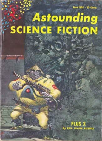 Portada de Astounding Science Fiction, June 1956