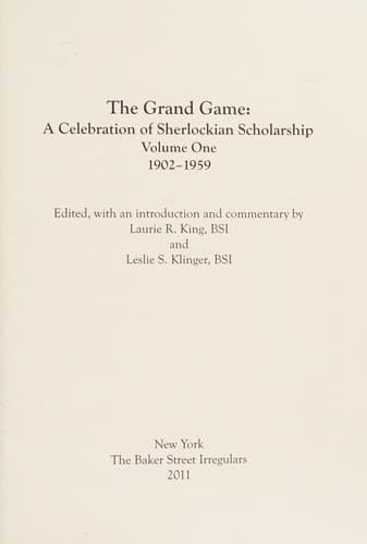 Portada de The Grand Game