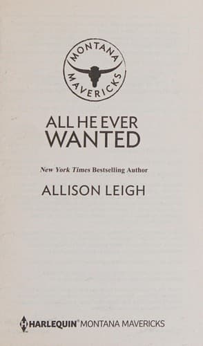Portada de All he ever wanted
