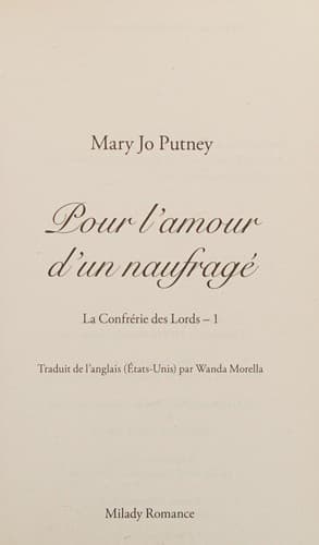 Portada de Pour l'amour d'un naufragé