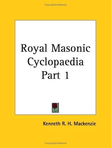 Portada de Royal Masonic Cyclopaedia, Part 1