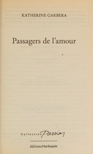 Portada de Passagers De L'Amour