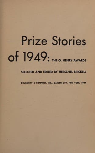Portada de Prize Stories of 1949