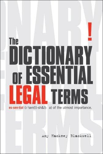 Portada de The Dictionary of Essential Legal Terms (Sphinx Dictionaries)