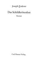 Portada de Das Schildkrötenfest
