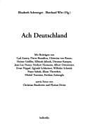 Portada de Ach Deutschland