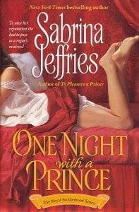 Portada de One Night with a Prince (The Royal Brotherhood Series, Book 2)