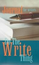 Portada de Do the Write Thing Journal for Writers