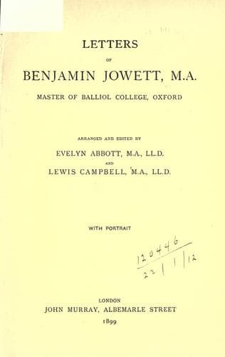 Portada de Letters
