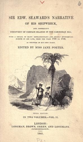 Portada de Sir Edward Seaward's narrative of his shipwreck