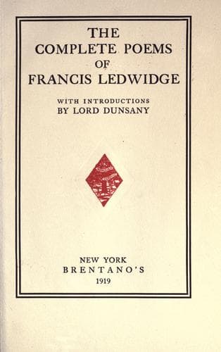 Portada de The complete poems of Francis Ledwidge