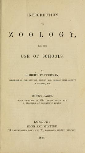 Portada de Introduction to zoology..
