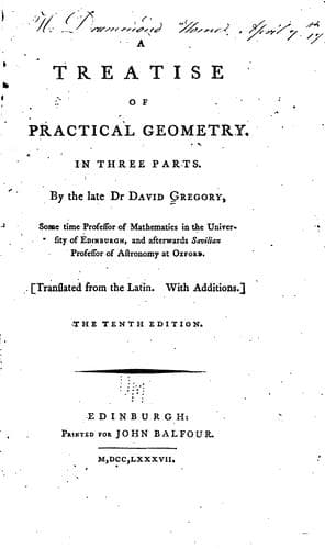 Portada de Exercitatio geometrica