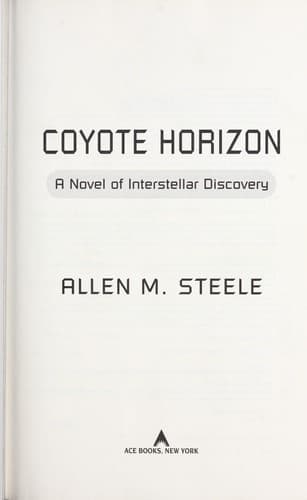 Portada de Coyote horizon