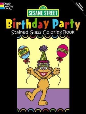 Portada de Sesame Street Birthday Party Stained Glass Coloring Book
Dover Coloring Book