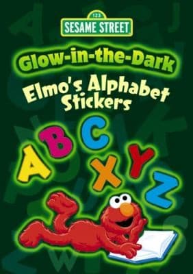 Portada de Sesame Street Glowinthedark Elmos Alphabet Stickers