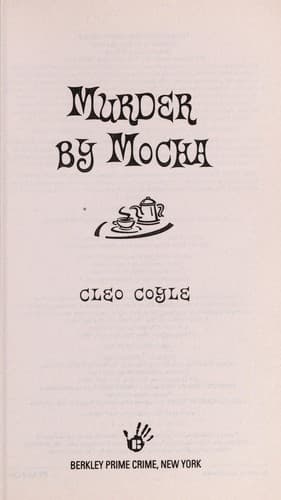 Portada de Murder by mocha