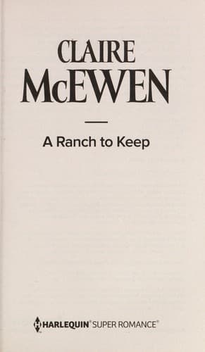 Portada de A Ranch to Keep