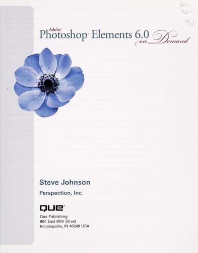 Portada de Adobe Photoshop Elements 6.0 on demand