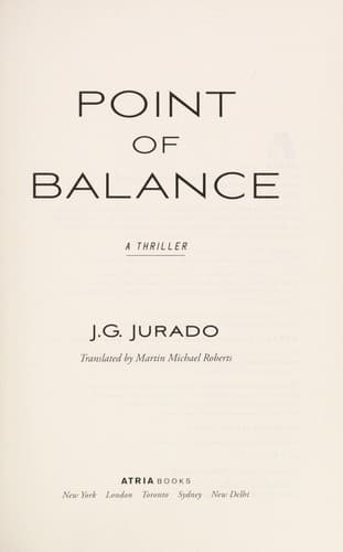 Portada de Point of balance