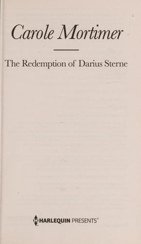 Portada de The Redemption of Darius Sterne