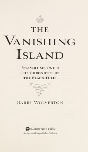 Portada de The Vanishing Island (The Chronicles of the Black Tulip #1)