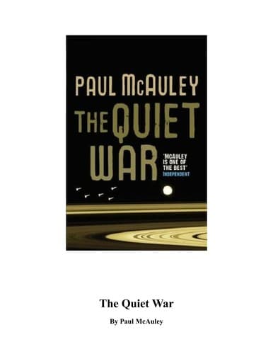 Portada de The quiet war